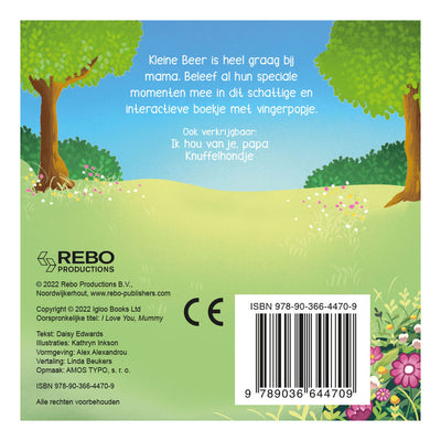 Rebo publishers ik hou van je, mama - vingerpopboek