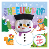 Rebo publishers vrolijke sneeuwpop - vingerpopboek - afbeelding 1