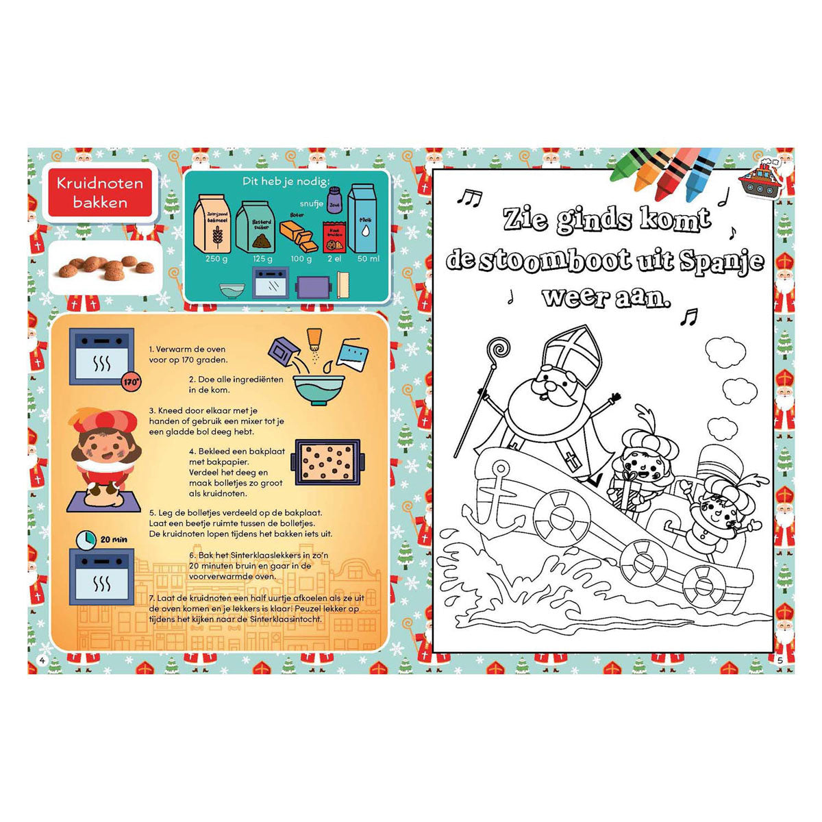 Rebo publishers sinterklaas pietendiplomaboek met stickers