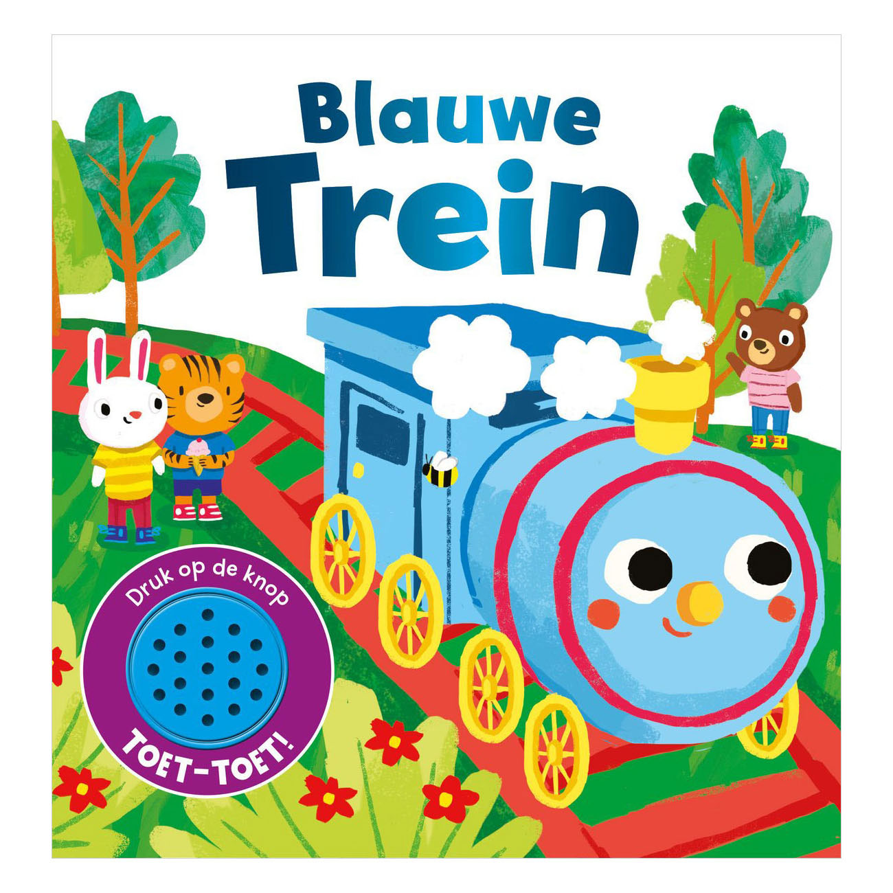 Rebo publishers blauwe trein - geluidenboek