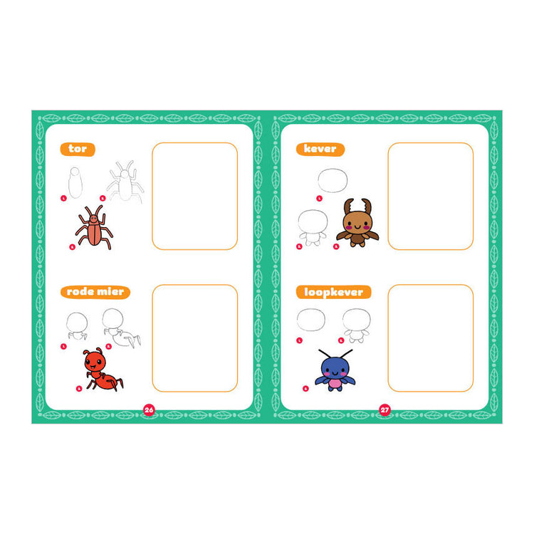 Rebo publishers kawaii tekenen - insecten