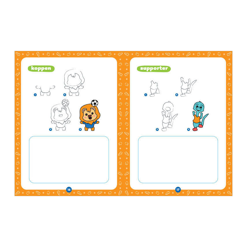 Rebo publishers kawaii tekenen voetbal 6+