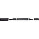 Permanente marker staedtler lumicolor permanent duo 348 zwart