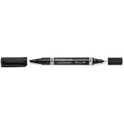 Permanente marker staedtler lumicolor permanent duo 348 zwart