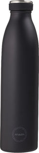 Aya ida - drinking bottle - thermosfles - waterfles - 750ml - matte black