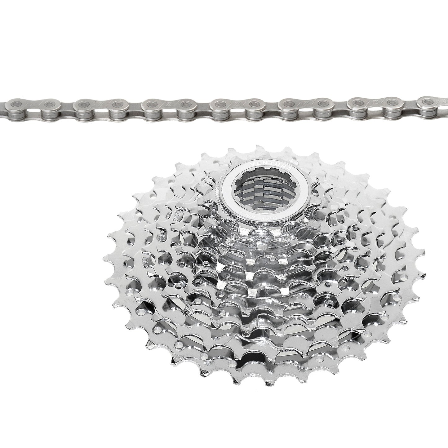 Ventura power 9 speed set of chain and cassette