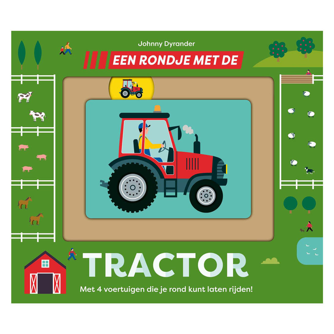 Gottmer uitgevers groep een rondje met de tractor