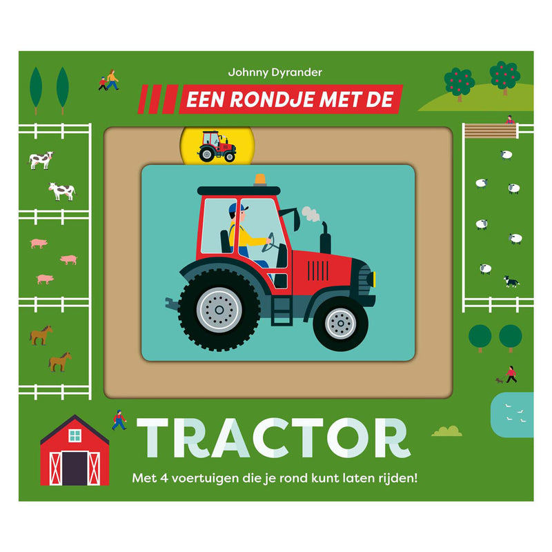 Gottmer uitgevers groep een rondje met de tractor