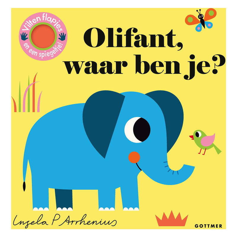Olifant, waar ben je? flapjesboek. 2+