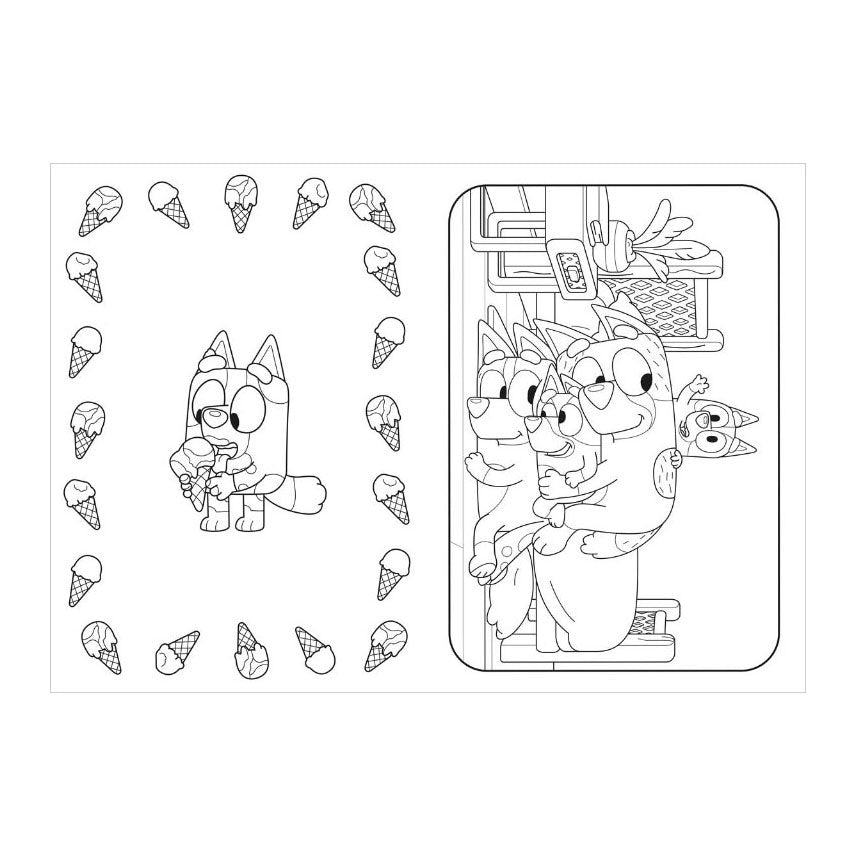 Gottmer uitgevers groep bluey super mega kleurboek