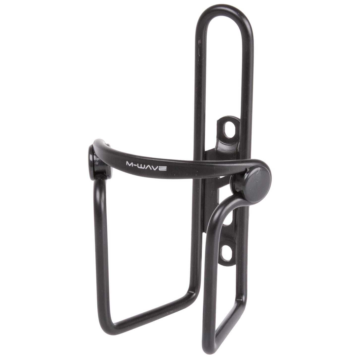 M-wave bidonhouder aluminium met pvc klemmen - zwart