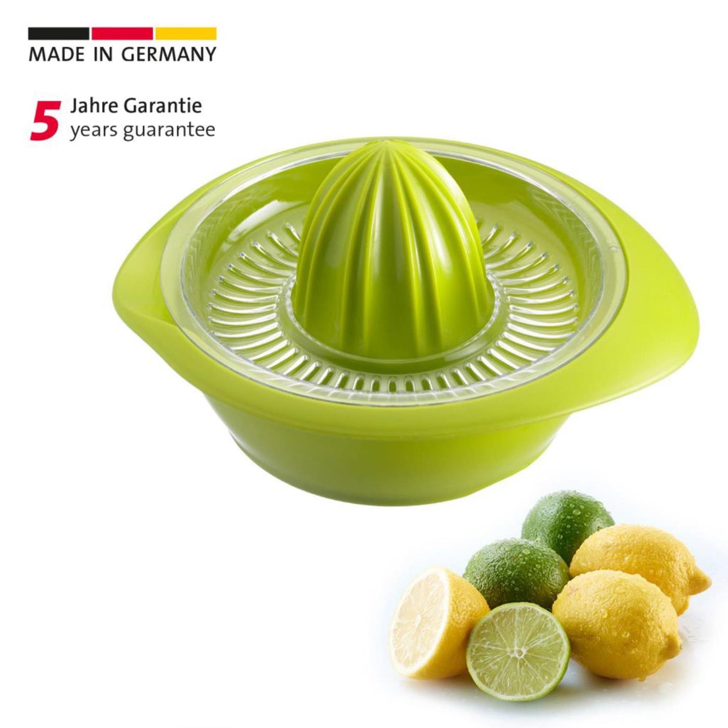 Westmark citruspers met sapreservoir, diameter: 18,7 cm, inhoud: 350 ml, kunststof, limetta, appelgroen, 3091227a