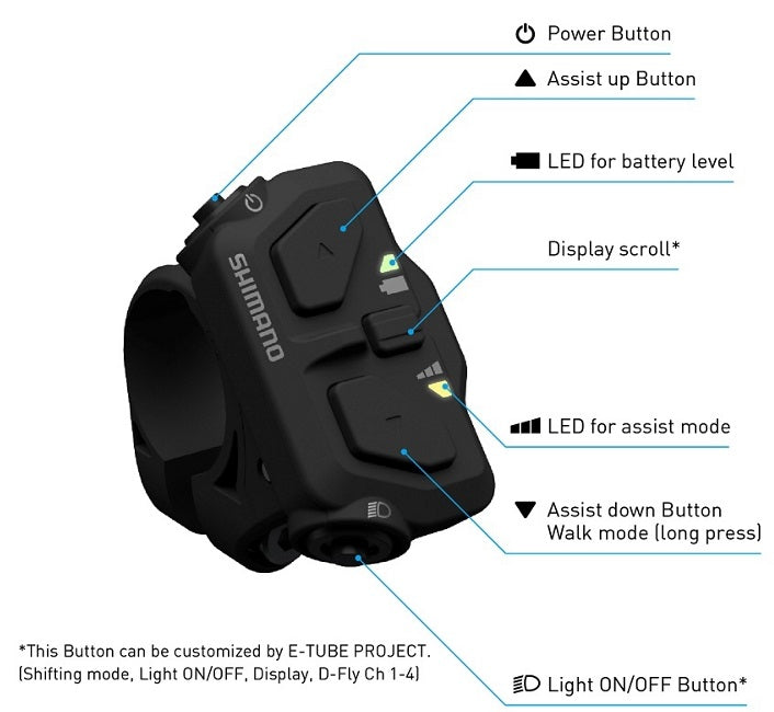 Shimano Schakeleenheid (links) STEPS SW-EN600-L 35,0 31,8 mm klemming