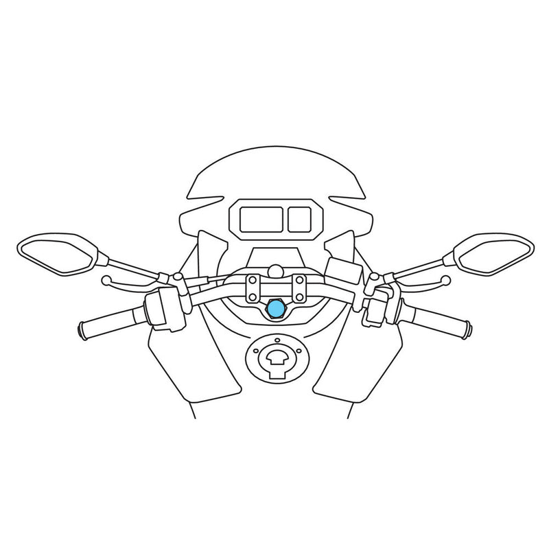 Lampa Opti Tube stuurbuisbevestiging voor motorfietsen ø20,3-24,5 mm