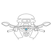 Lampa Opti Tube stuurbuisbevestiging voor motorfietsen ø13,5-14,7 mm - afbeelding 1