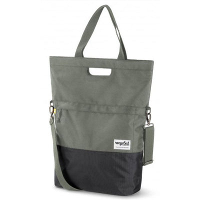 Urban Proof shopper tas 20L gerecycled groen grijs