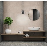 Grosfillex 5 st wandtegels gx wall+ leisteen 45x90 cm crème - afbeelding 1