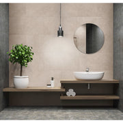 Grosfillex 5 st wandtegels gx wall+ leisteen 45x90 cm crème - afbeelding 1
