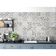 Grosfillex Grosfillex 9 st Wandpaneel Accent 15,4x120 cm Andaluz grijs - afbeelding 3