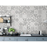 Grosfillex Grosfillex 9 st Wandpaneel Accent 15,4x120 cm Andaluz grijs - afbeelding 1