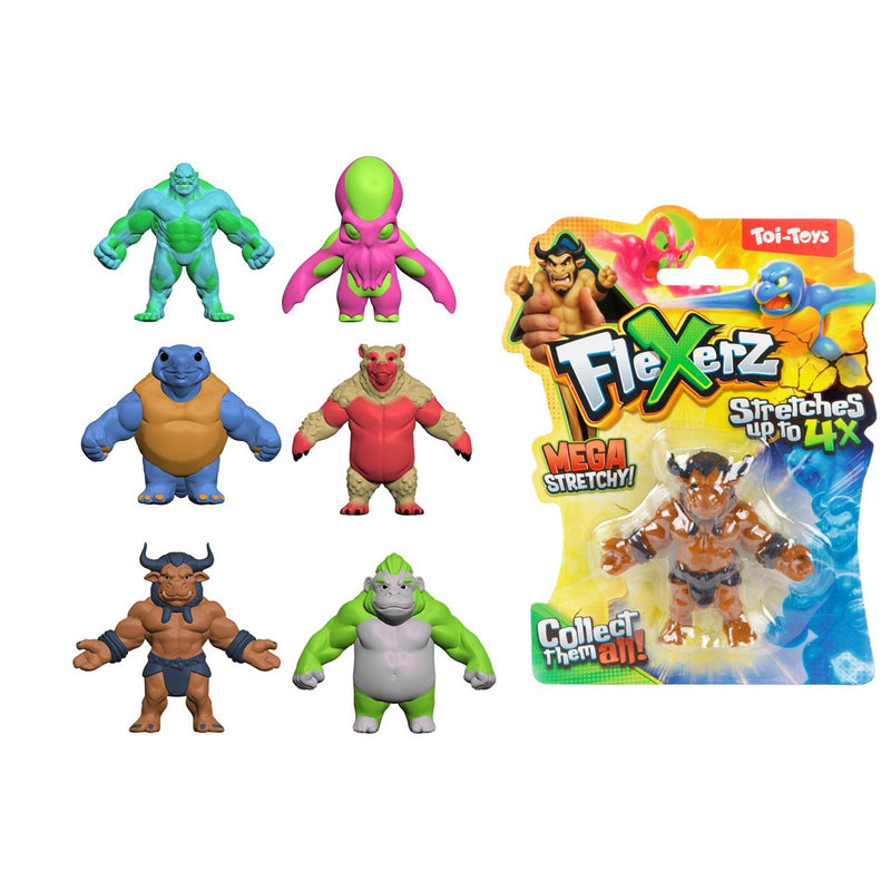 Toi-toys anti stressfiguur flexerz 3st 6cm