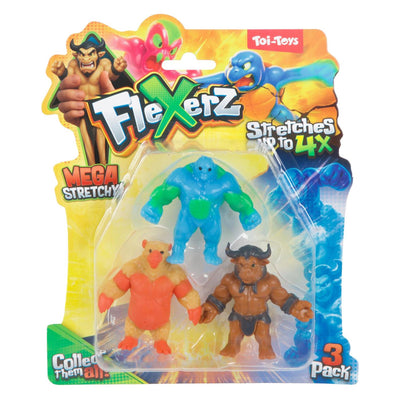 Toi-toys anti stressfiguur flexerz 3st 6cm