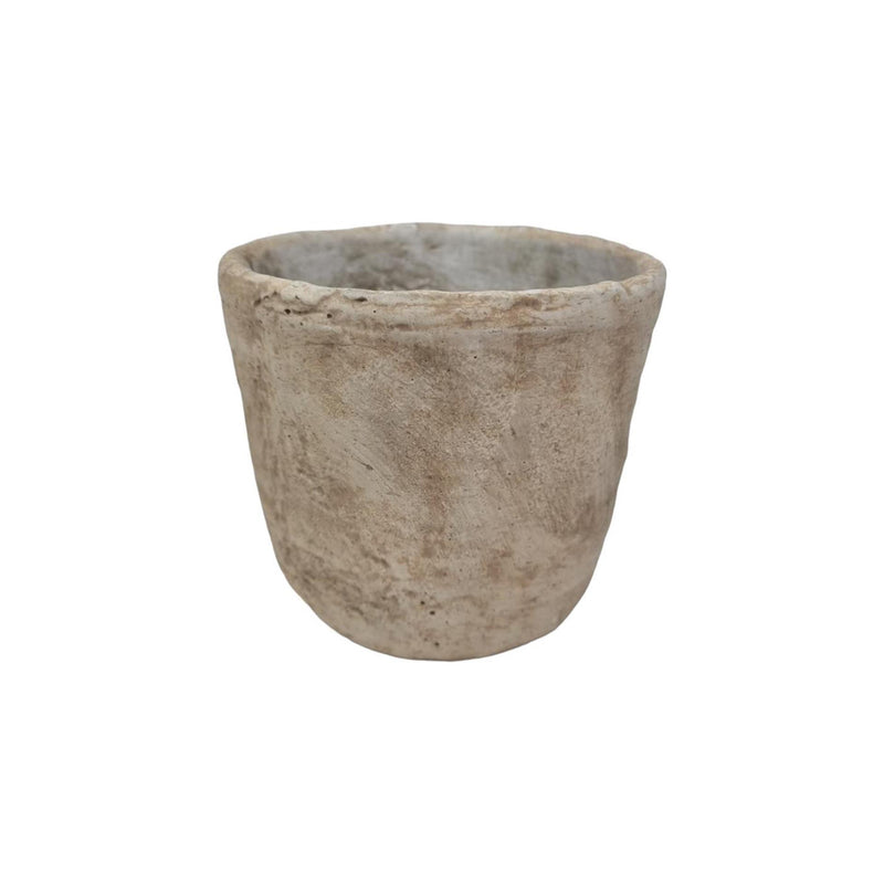 Mansion atmosphere bloempot steen crème 13,5x12cm