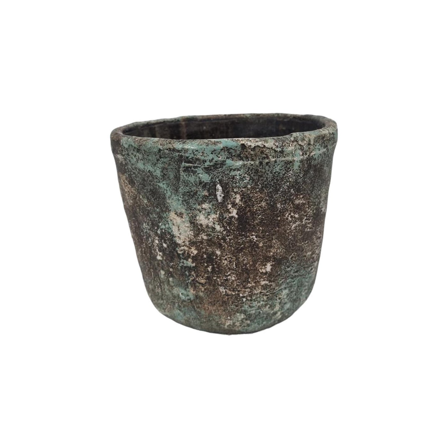 Mansion atmosphere toulon bloempot steen bruin 16x14cm
