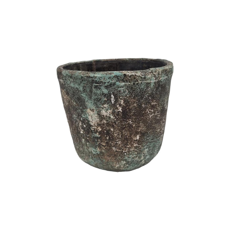 Mansion atmosphere bloempot steen bruin 16x14cm