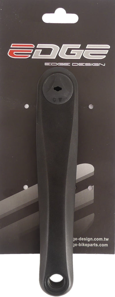 Edge Crankarm links ATB 170mm aluminium zwart