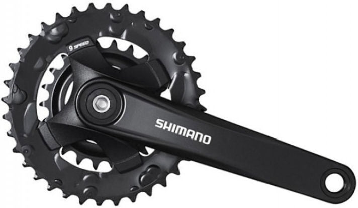 Shimano crankstel 2 x 9 speed altus fc-m101 met 175mm crankarm 36-22t met vierkante as - zwart
