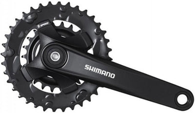 Shimano crankstel 2 x 9 speed altus fc-m101 met 175mm crankarm 36-22t met vierkante as - zwart