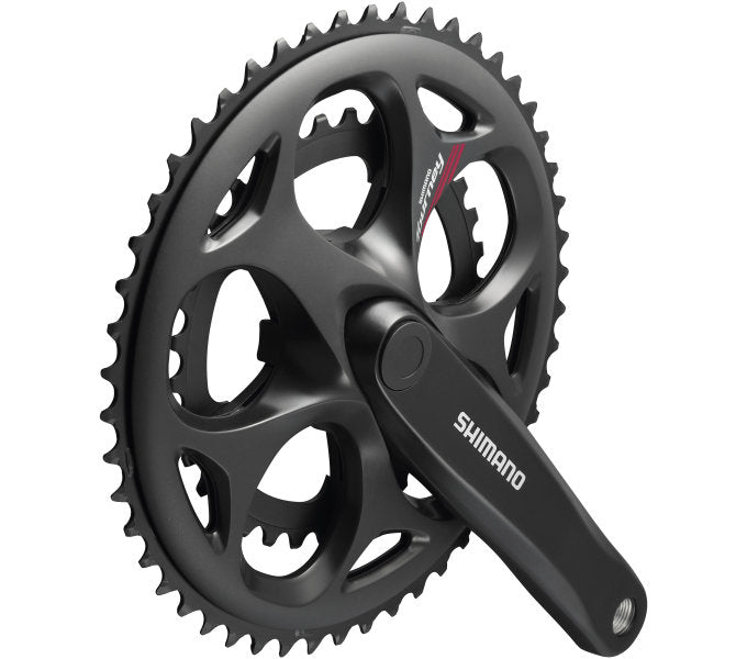 Shimano crankstel 7 8 speed tourney fc-a070 compact 170 50-34t met vierkante as - zwart