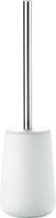 Zone denmark nova toiletborstel met houder - wc borstel vrijstaand - toilet badkamer accessoires - porselein - 37 x 10,3 cm - wit