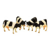 Kids globe koeien zwart wit liggend en staand 12stuks 1:32