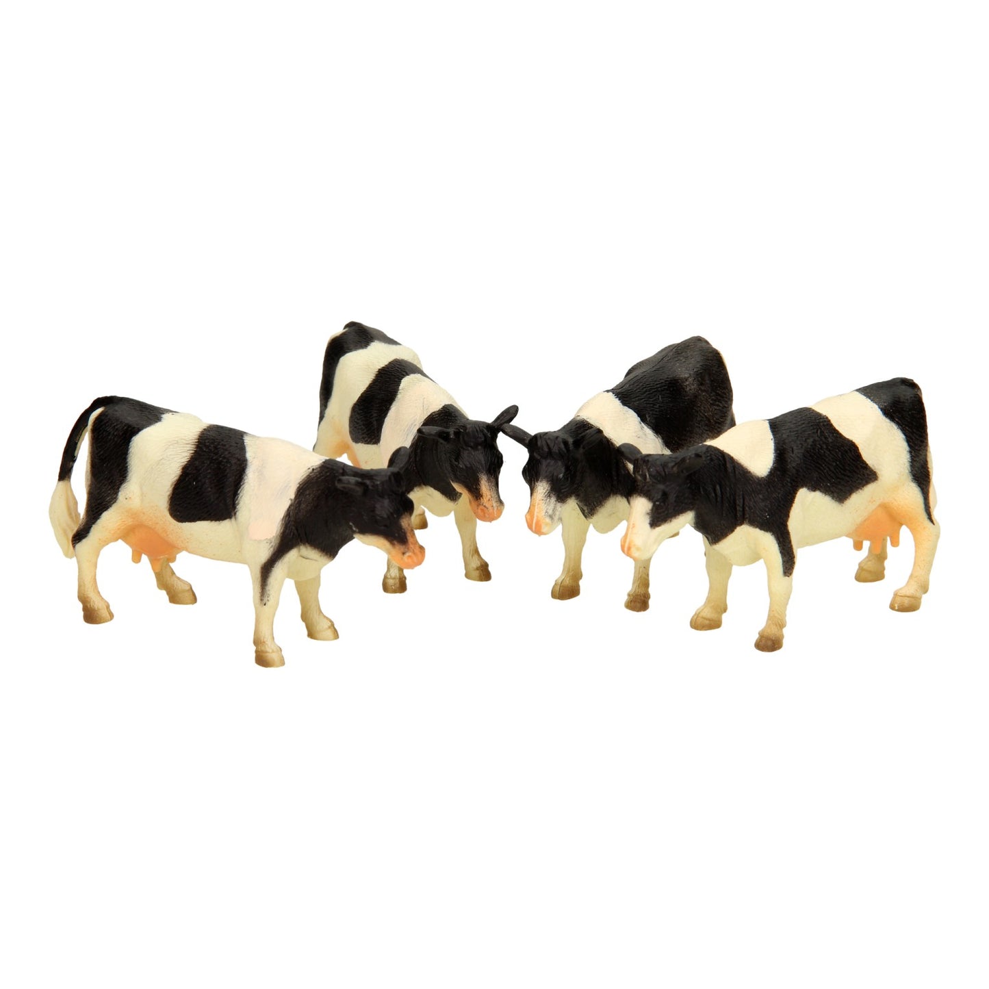 Kids globe koeien zwart wit liggend en staand 12stuks 1:32