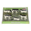 Kids globe kalfjes zwart wit liggend en staand 6stuks 1:32