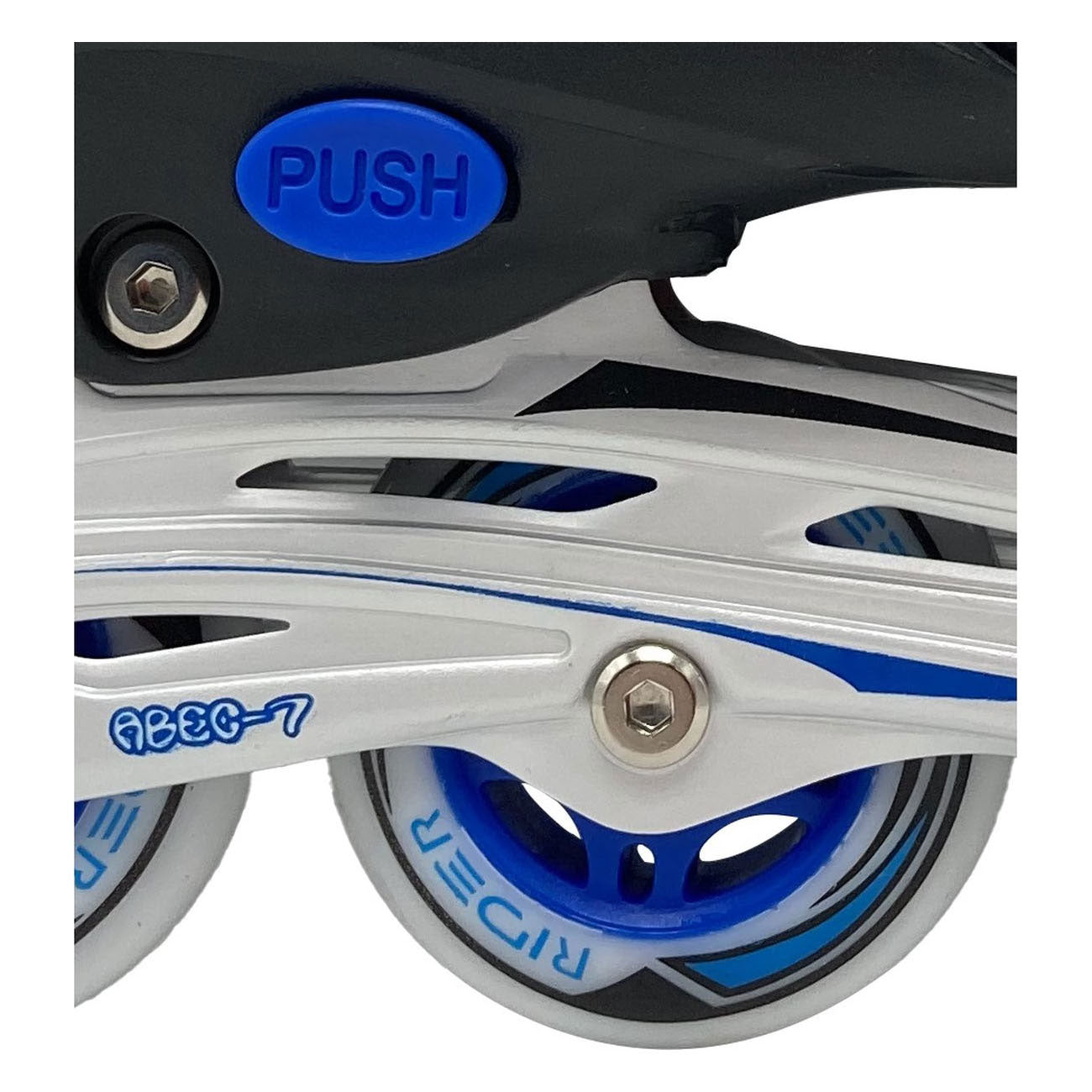 Street rider skeelers blauw zwart, maat 37-40