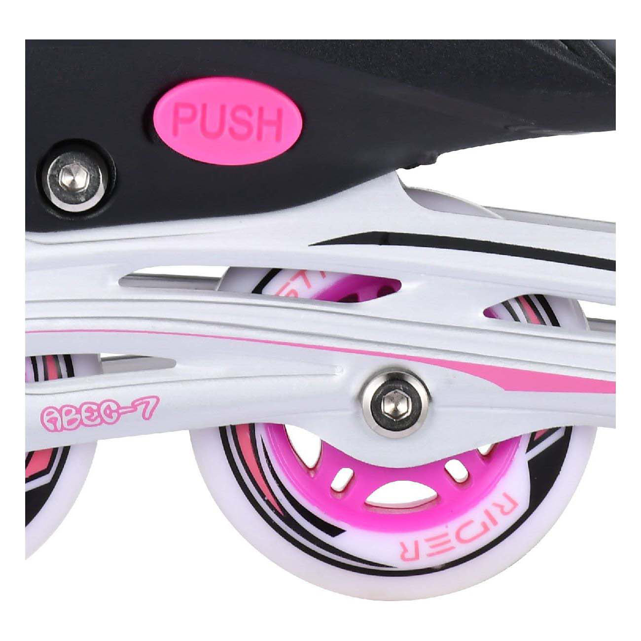 Kinder skeelers roze grijs, maat 29-32