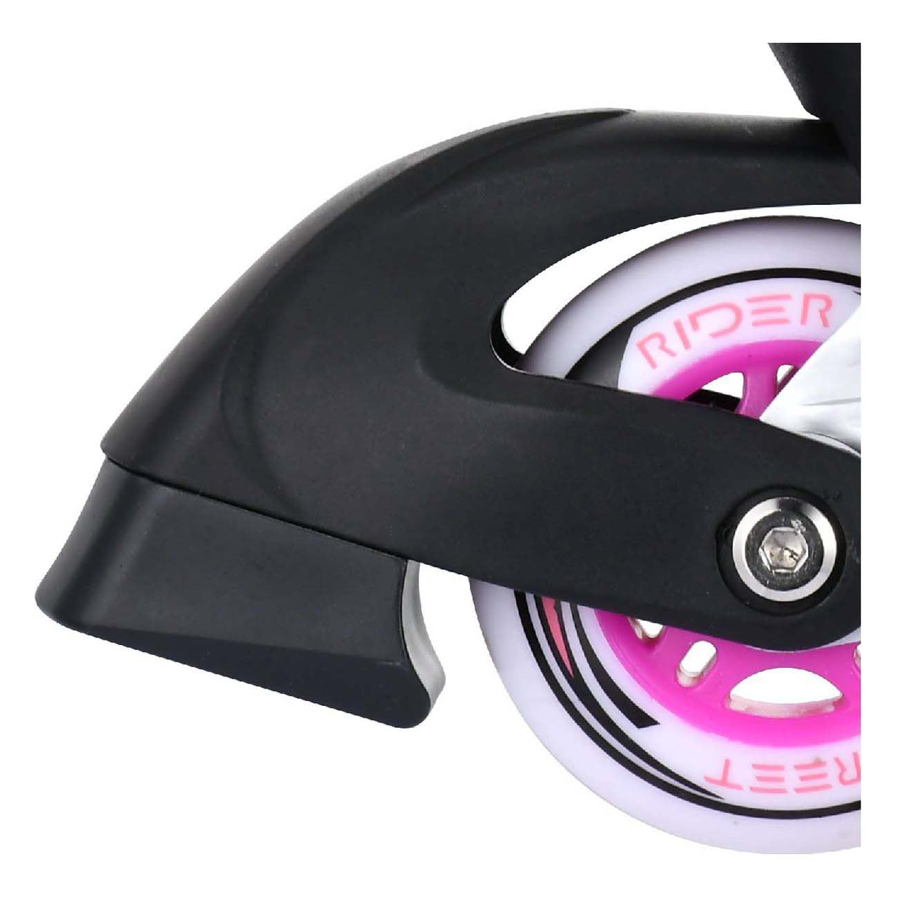 Street rider inlineskates junior aluminium roze grijs mt 29-32