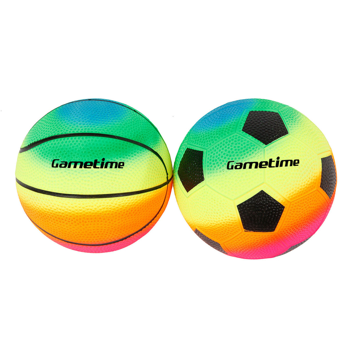 Gametime mini sportballenset junior 10 cm pvc 2-delig