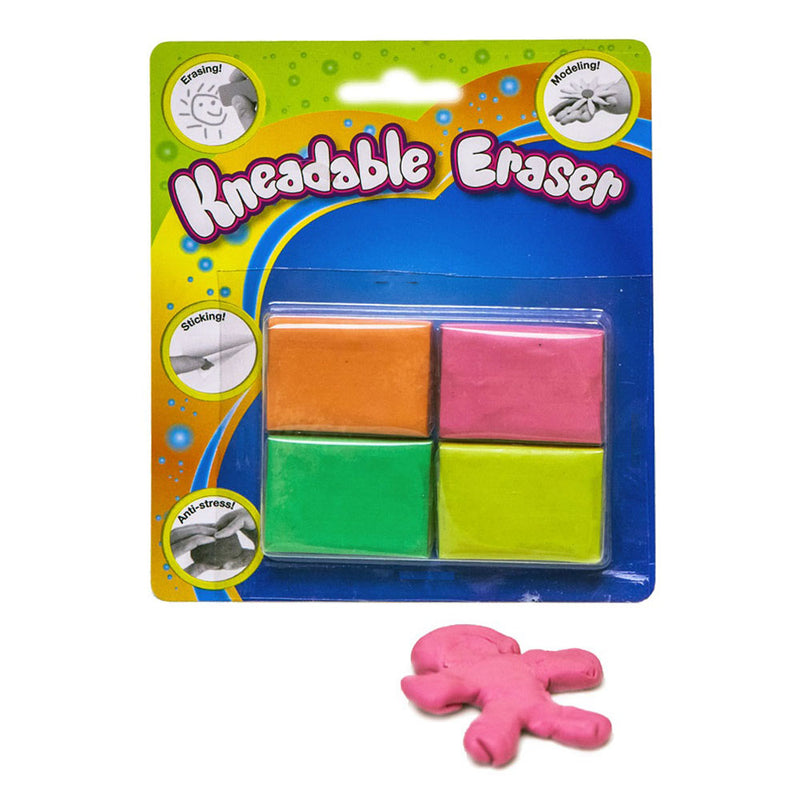 Kneedgum 4 stuks op kaart