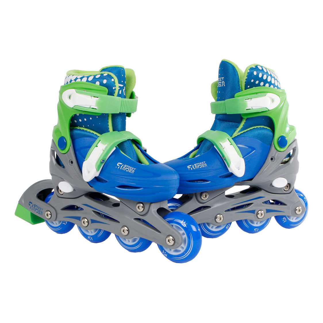 Street rider inline skeelers blauw, maat 30-33