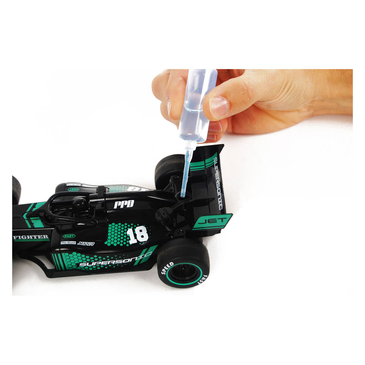 Roadstar c formula bestuurbare race auto met rook en licht 2.4ghz , 22cm