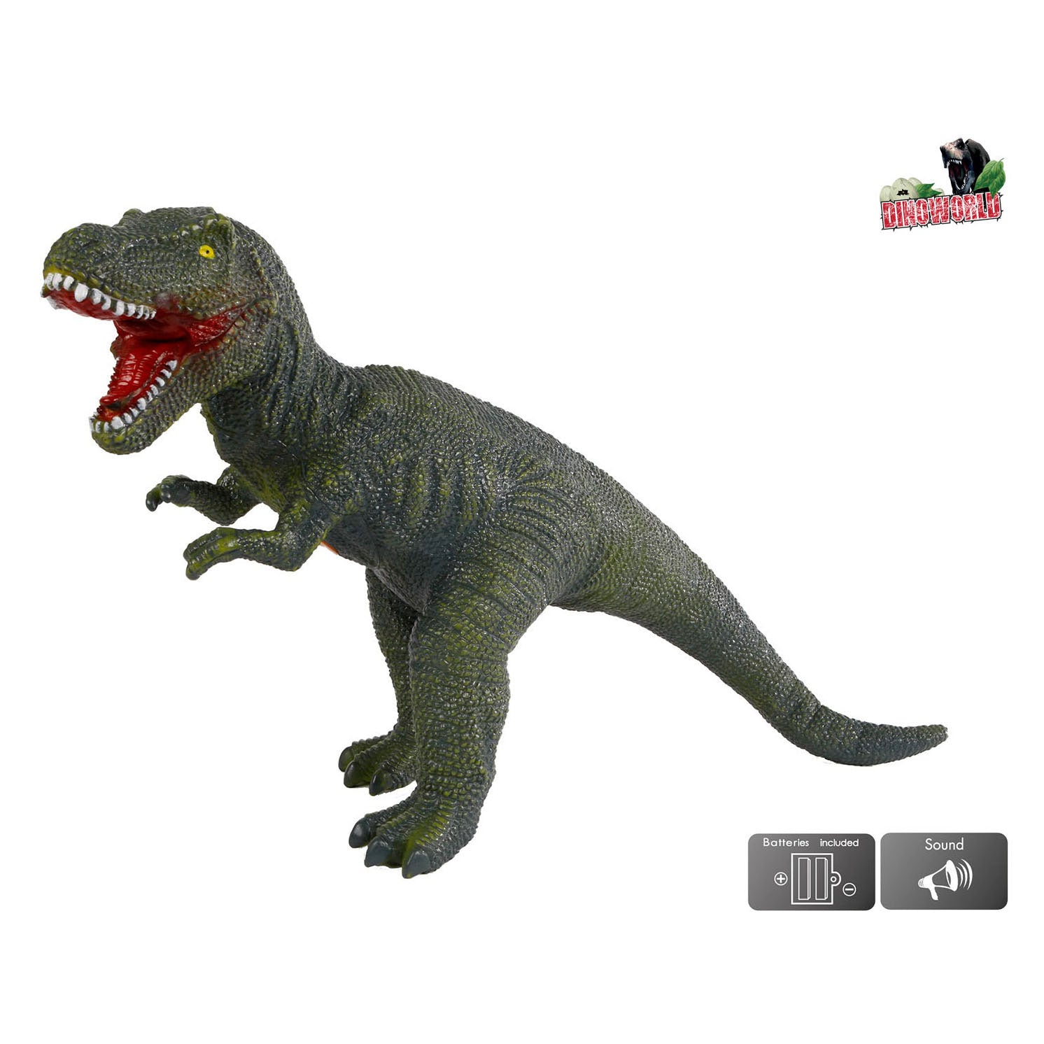 Dinoworld t-rex dinosaurus speelfiguur met geluid, 57cm