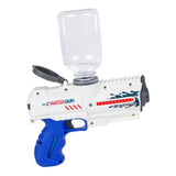 Sun fun waterpistool elektrisch met fles wit blauw, 18cm - afbeelding 3
