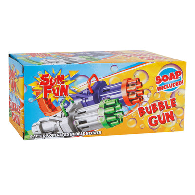 Sun fun xxl bubble gun - bellenblaas pistool - inclusief sop - groen - bellenblaasmachine - bellenblaas machine