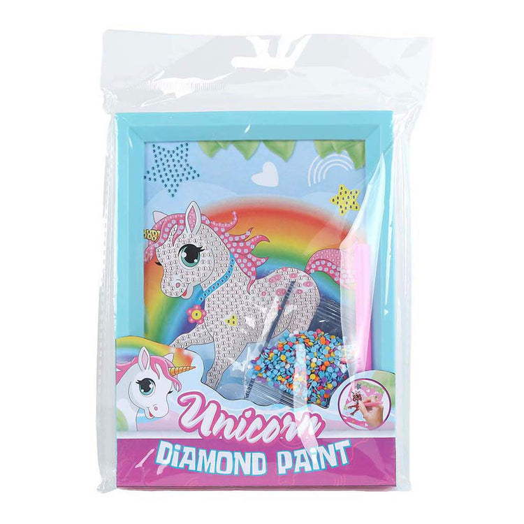 Unicorn diamond painting eenhoorn met fotolijst