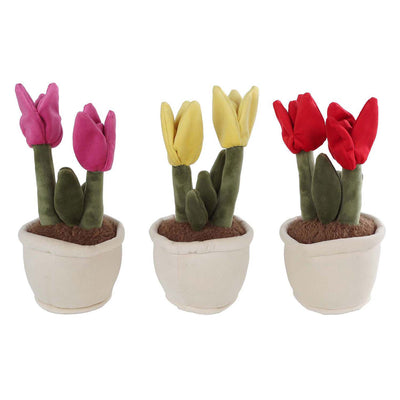 take me home tulp plant knuffel pluche, 27cm