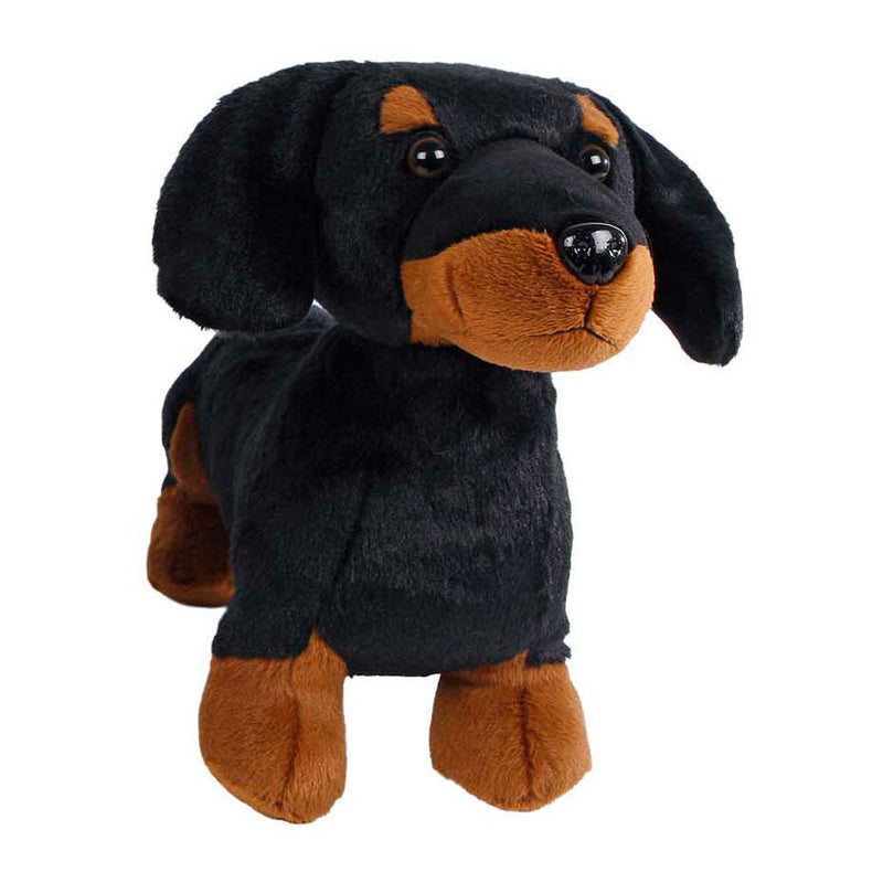 Take me home knuffel pluche - teckel lichtbruin, 33cm